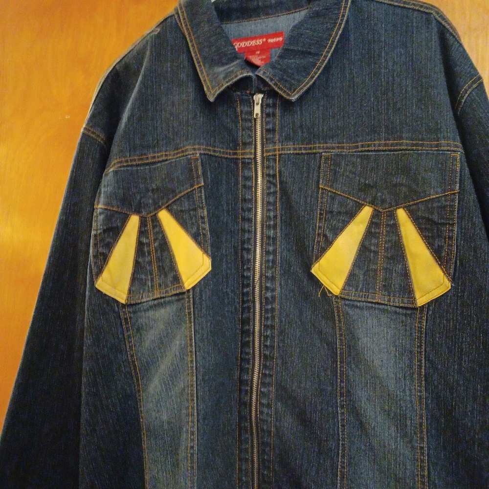 Plus sz 28 denim jacket